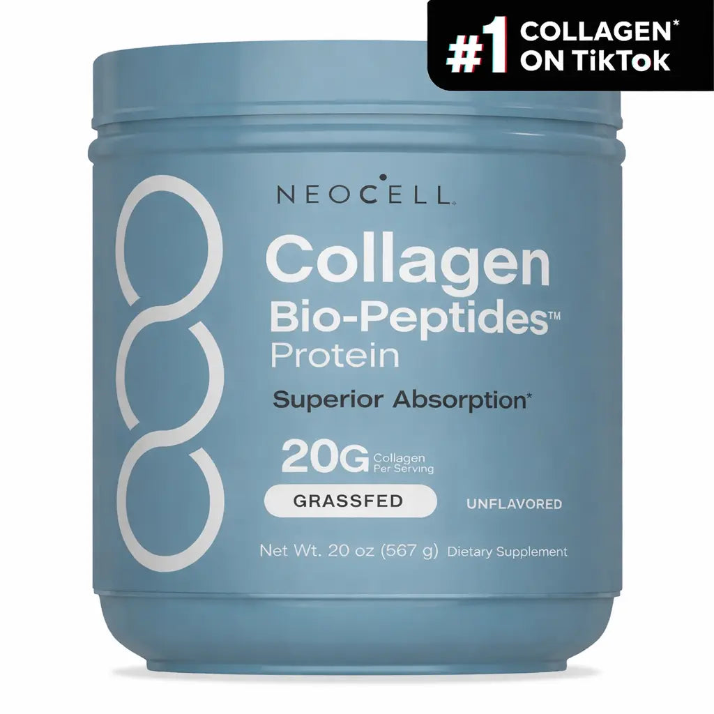 Neocell Collagen Bio-Peptides Powder 20Oz - Grassfed Protein Supplement - Advanced with 18 Essential Amino Acids