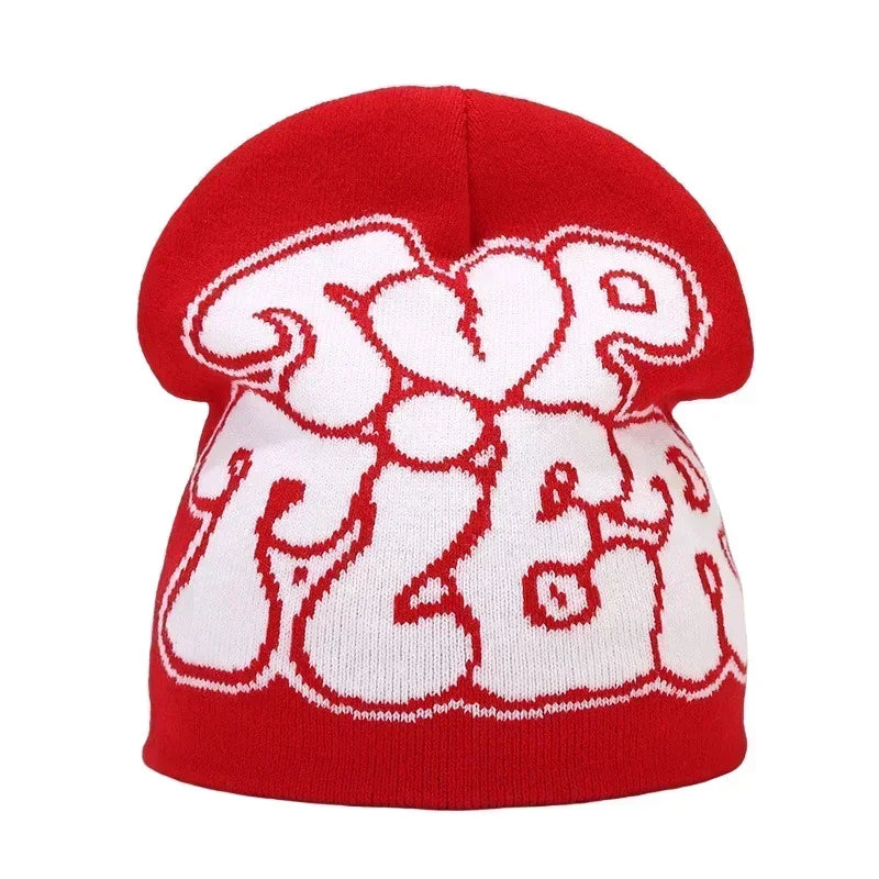 Y2K Letter Beanie Cap