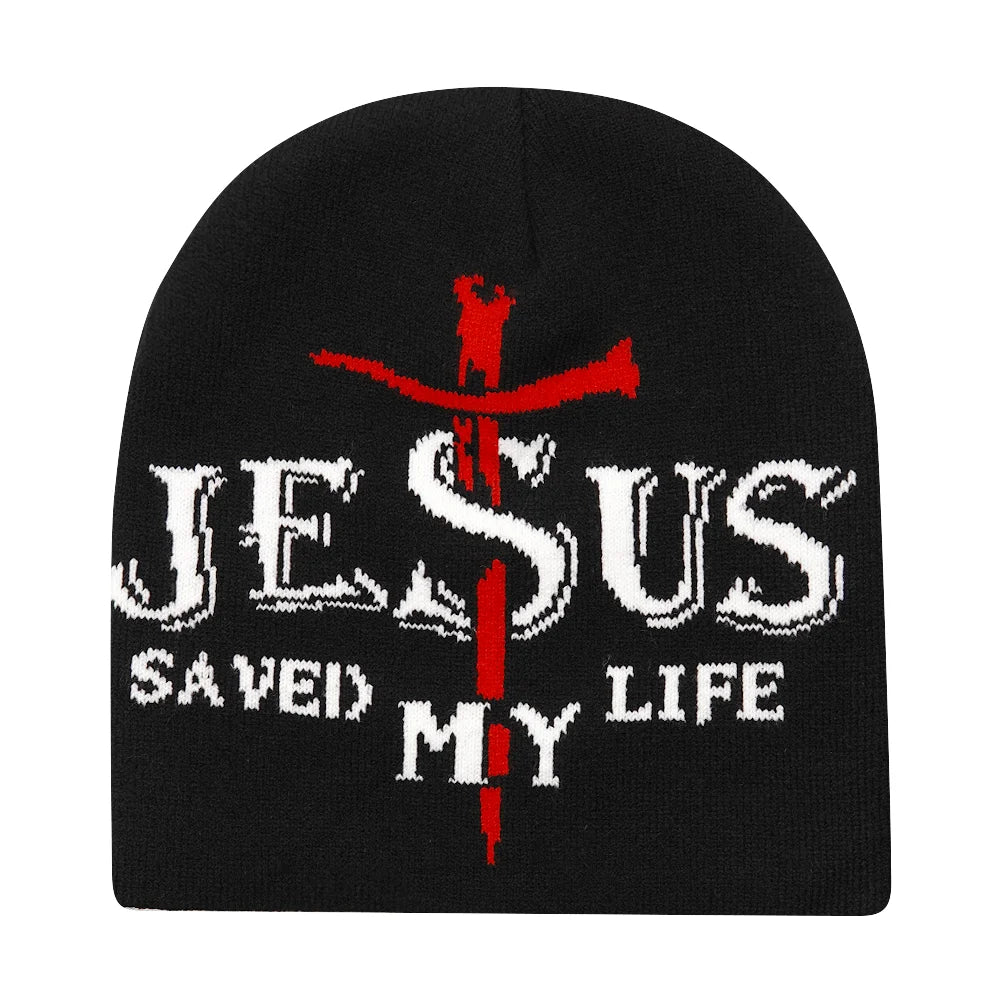 Y2K Letter Beanie Cap