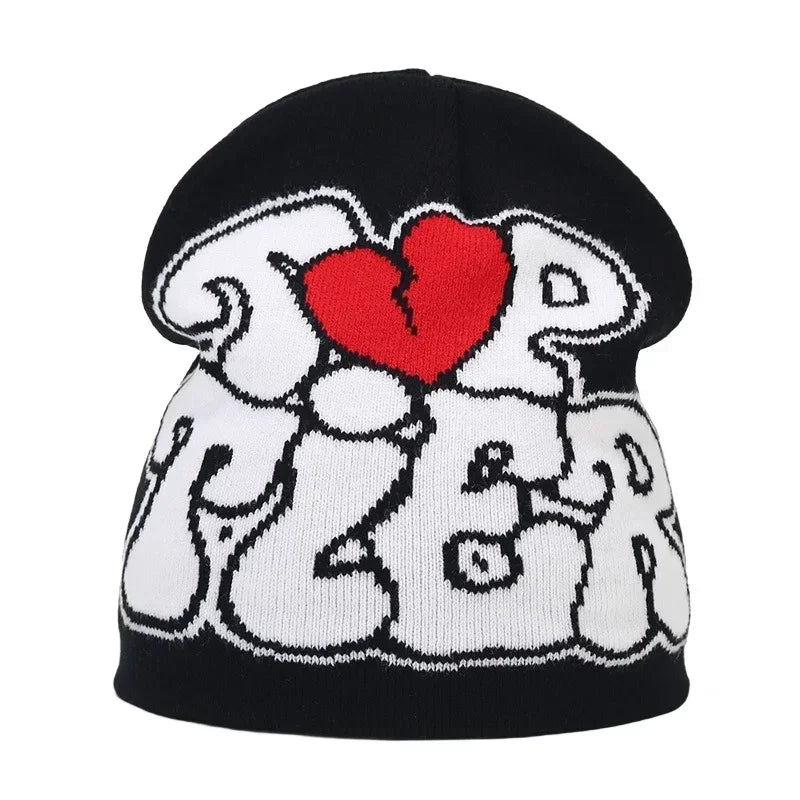 Y2K Letter Beanie Cap
