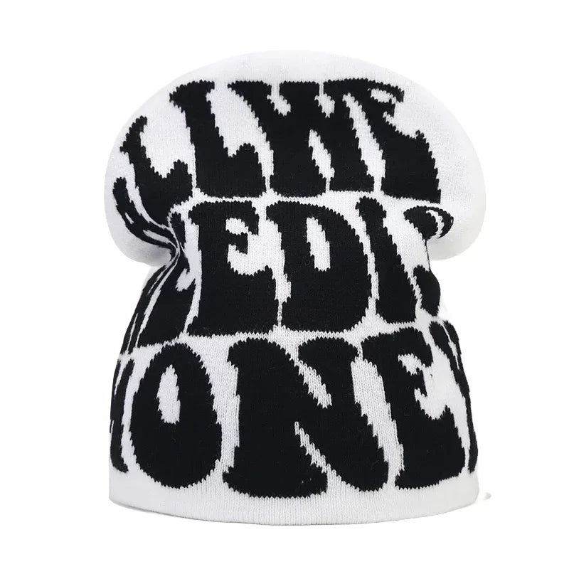 Y2K Letter Beanie Cap