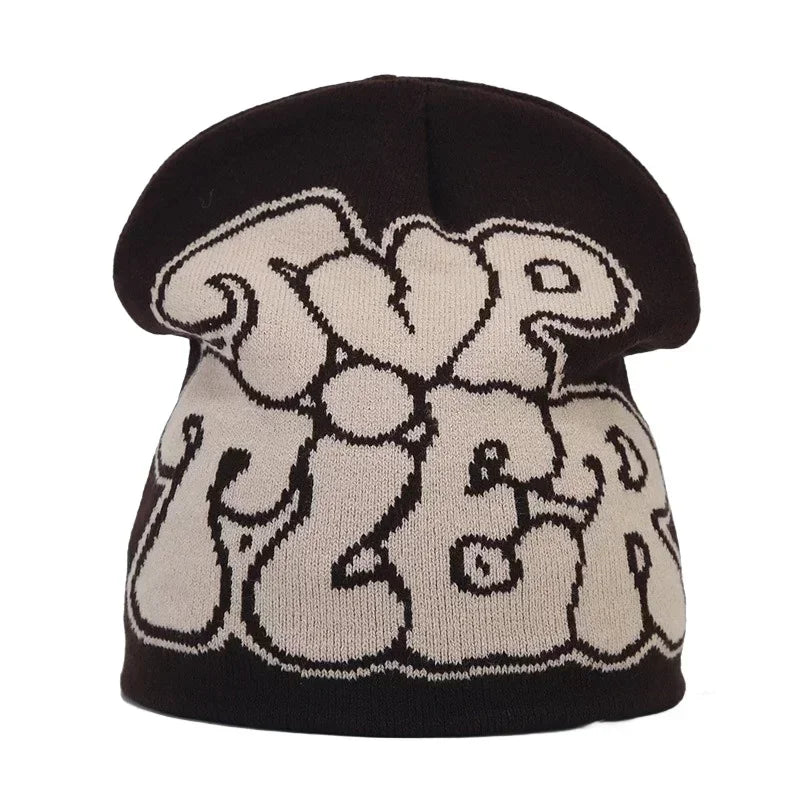 Y2K Letter Beanie Cap