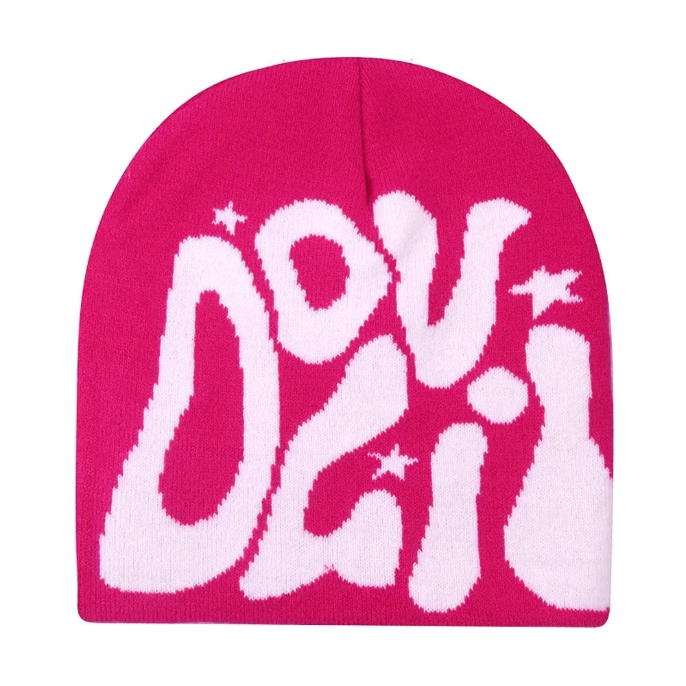 Y2K Letter Beanie Cap