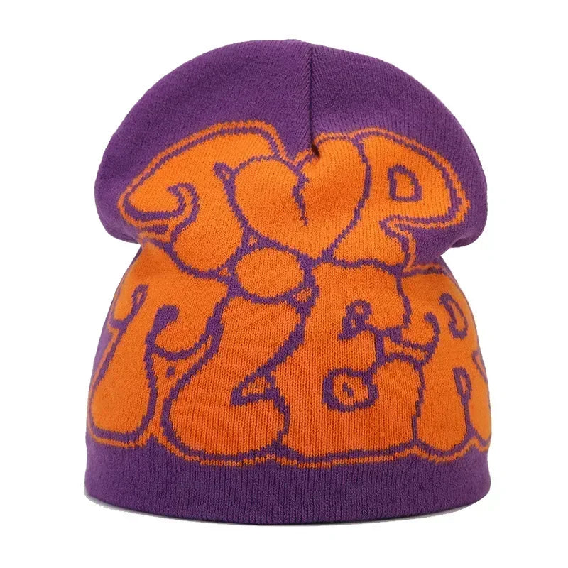 Y2K Letter Beanie Cap