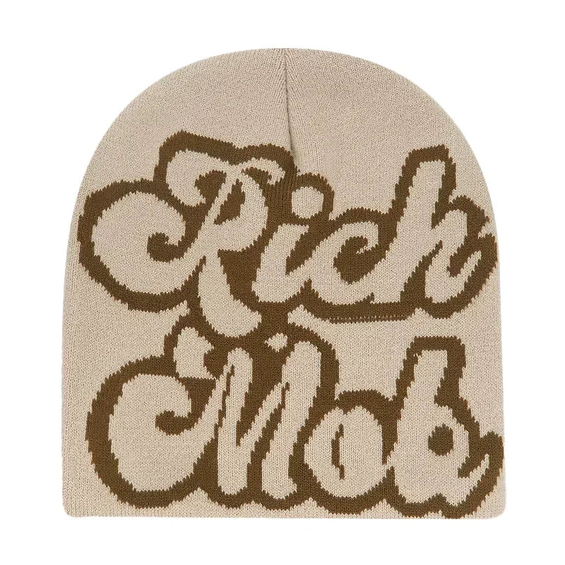 Y2K Letter Beanie Cap