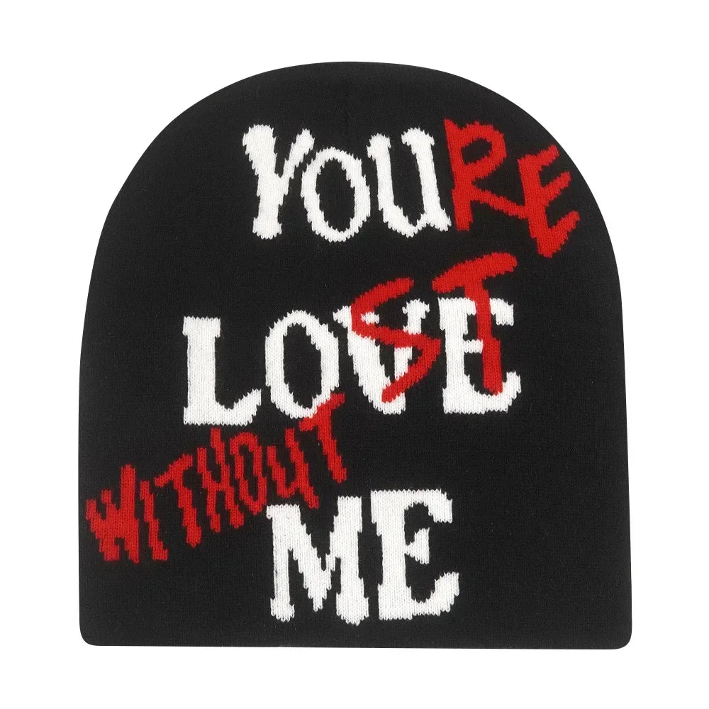 Y2K Letter Beanie Cap