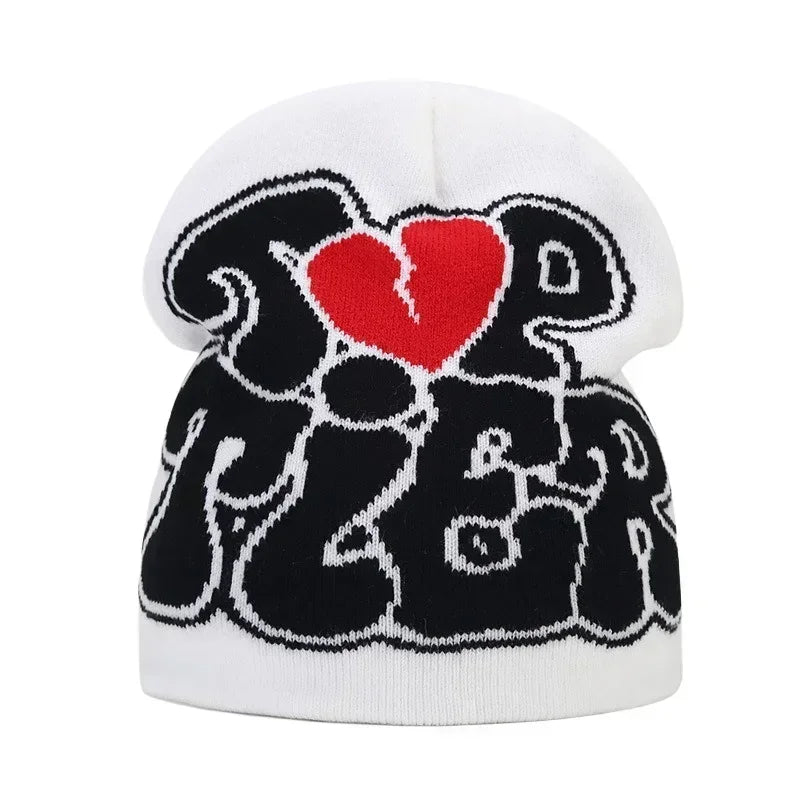 Y2K Letter Beanie Cap
