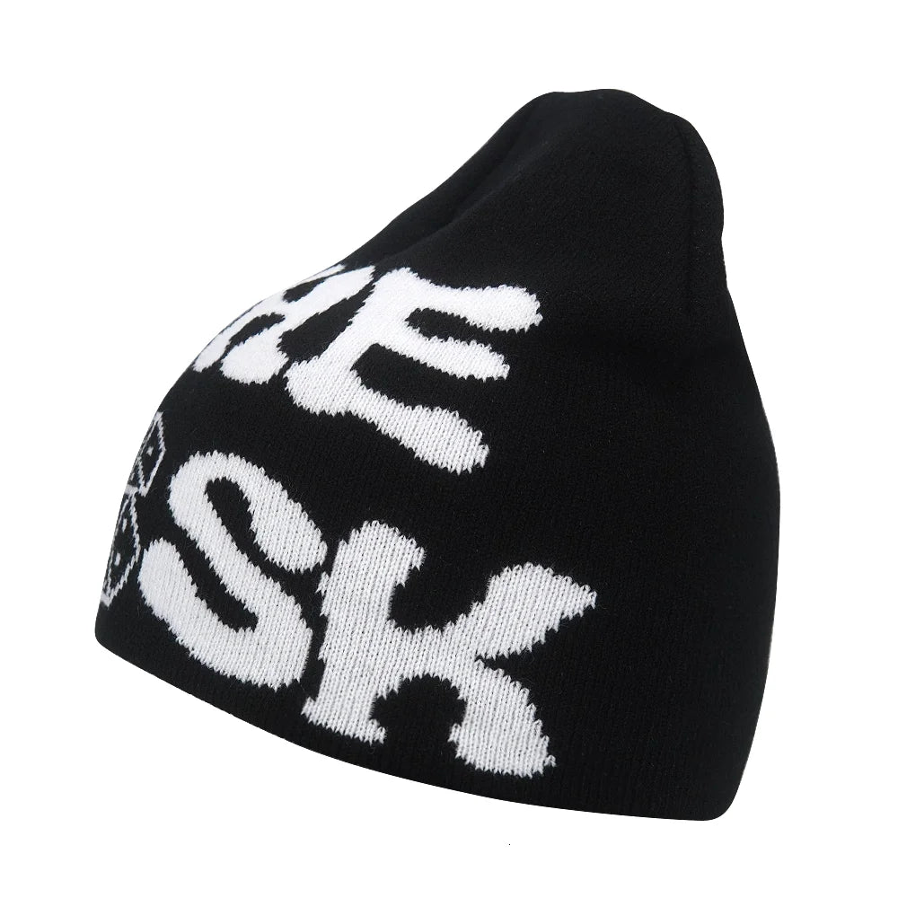 Y2K Letter Beanie Cap