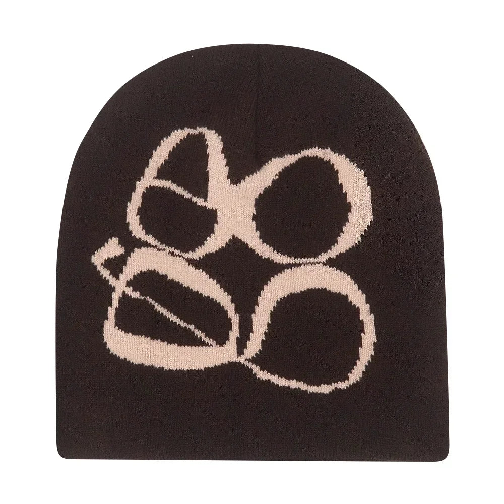 Y2K Letter Beanie Cap